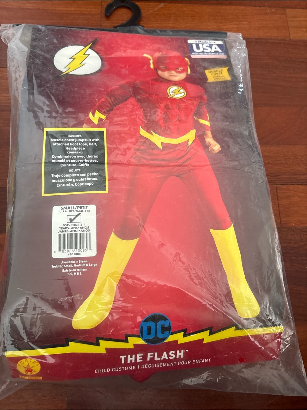 DC The Flash Kids Costume - Red with Yellow Accents